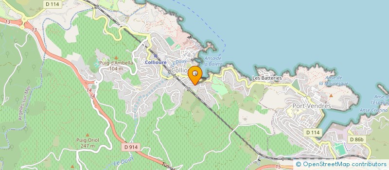 localisation de l'entreprise SOUTHERN LIGHTS  COLLIOURE