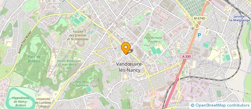 localisation de l'entreprise SOUTIEN  VANDUVRE-LES-NANCY