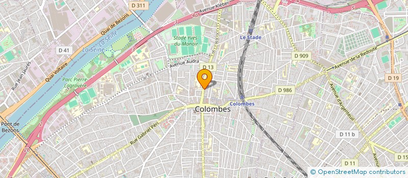 localisation de l'entreprise SOUTIEN A L AUMONERIE DE L ENSEIGNEMENT PUBLIC DE COLOMBES  COLOMBES