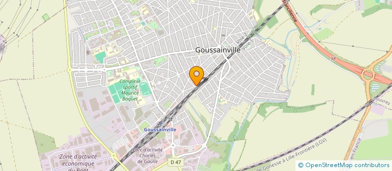 localisation de l'entreprise SOUTIEN ASSOCIATIF DES USAGERS REVOLTES  GOUSSAINVILLE