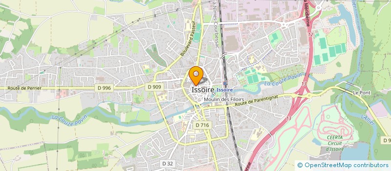 localisation de l'entreprise SOUTIEN AUX DEPLACES DE BIRMANIE  ISSOIRE