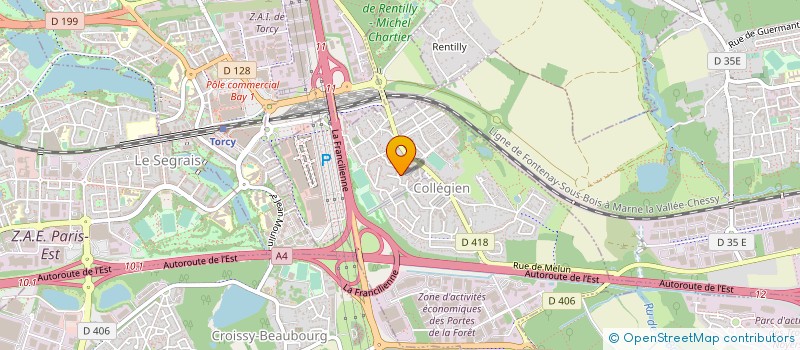 localisation de l'entreprise SOUTIEN AUX ENFANTS DU MONDE SEINE ET MARNE  COLLEGIEN