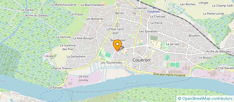 localisation de l'entreprise SOUTIEN AUX JEUNES TALENTS DE L'HUMOUR à COUERON