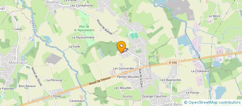 localisation de l'entreprise SOUTIEN AUX PERFORMANCES SPORTIVES  BUELLAS