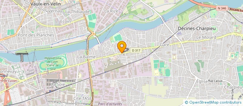 localisation de l'entreprise SOUTIEN AUX PROJETS PEDAGOGIQUES DE L EDUCATION NATIONALE  DECINES-CHARPIEU