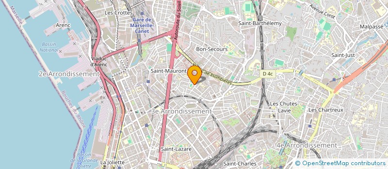 localisation de l'entreprise SOUTIEN COMPTA BUREAUTIQUE à MARSEILLE