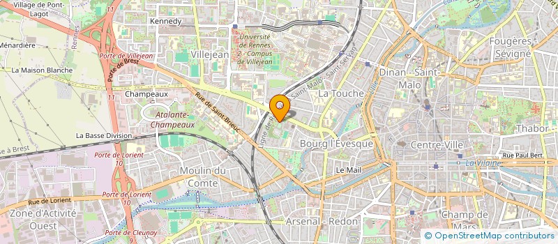 localisation de l'entreprise SOUTIEN DE LA PASTORALE TERRITORIALE  RENNES