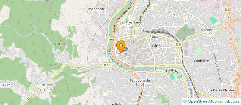 localisation de l'entreprise SOUTIEN ET APPUI A L'AUMONERIE PROTESTANTE DU BASSIN ALESIEN (SAPA)  ALES