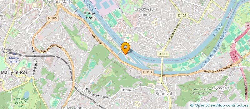 localisation de l'entreprise SOUTIEN ET ORIENTATION DES FEMMES VERS LE TRAVAIL  BOUGIVAL