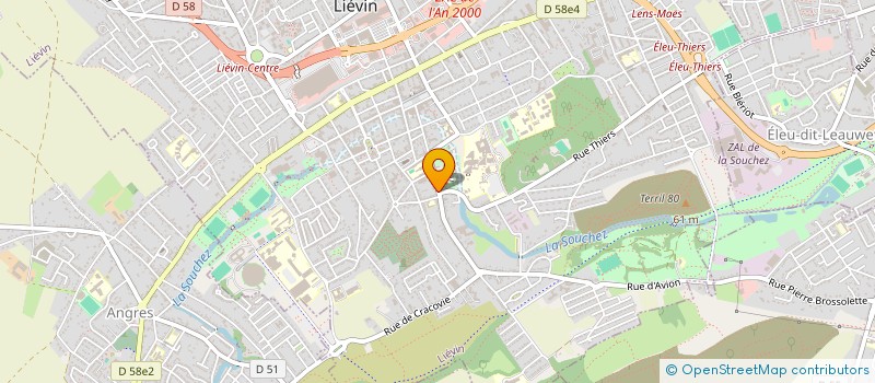 localisation de l'entreprise SOUTIENS SOLIDAIRES à LIEVIN