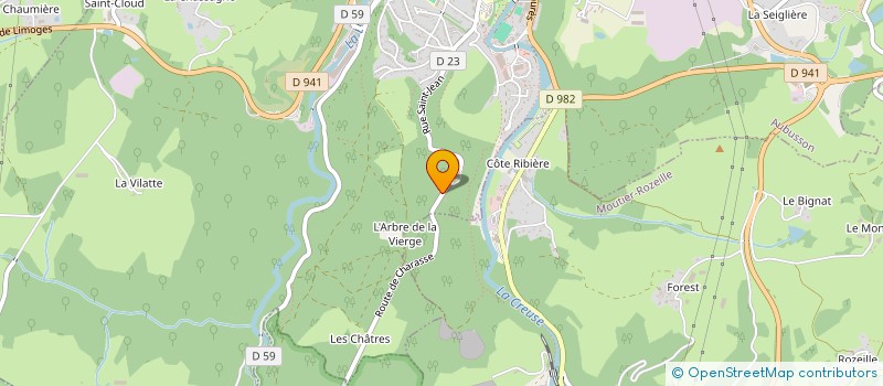 localisation de l'entreprise SOUTPARK à AUBUSSON