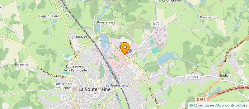 localisation de l'entreprise SOUTPECHE à LA SOUTERRAINE
