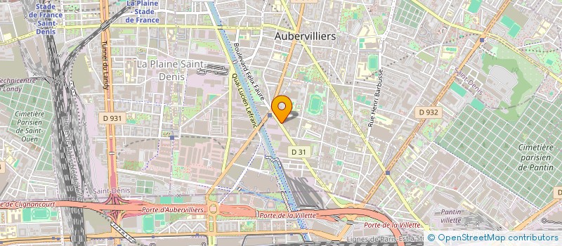 localisation de l'entreprise SOUTRA à AUBERVILLIERS