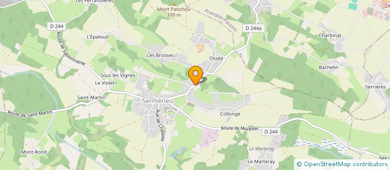 localisation de l'entreprise SOUVENIR  SERMERIEU