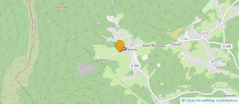 localisation de l'entreprise SOUVENIRS ARTISANAUX PRODUITS REGIONAUX  SAULXURES