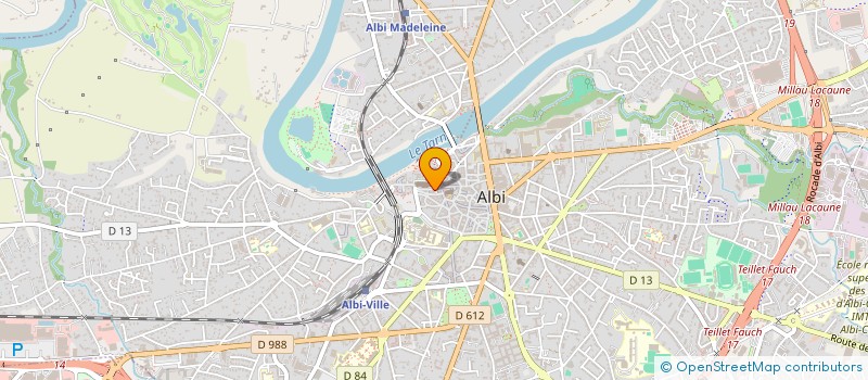 localisation de l'entreprise SOUVENIRS D'ALBI à ALBI