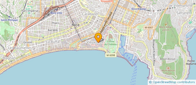 localisation de l'entreprise SOUVENIRS DU GLOBE à NICE