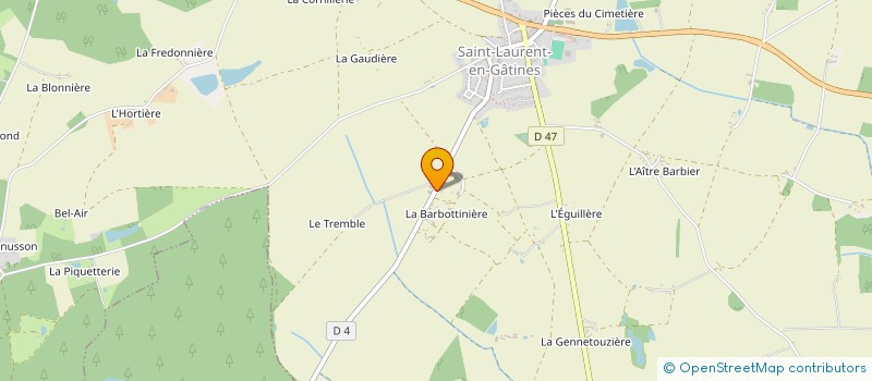 localisation de l'entreprise SOUVERAIN  SAINT-LAURENT-EN-GATINES