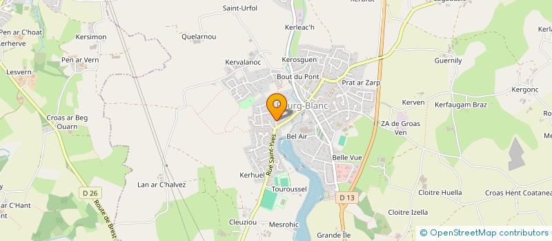 localisation de l'entreprise SOUVESTRE  BOURG-BLANC