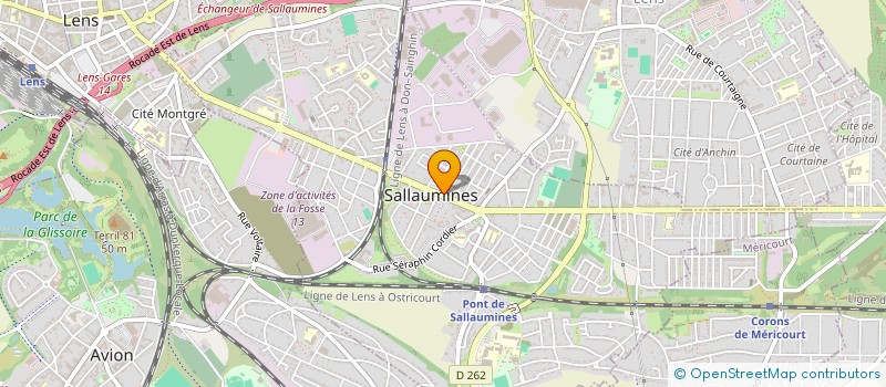 localisation de l'entreprise SOUVIENS TOI HIER C ETAIT TOI  SALLAUMINES