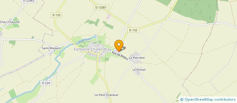 localisation de l'entreprise SOUVIGNE  FONTAINE-CHALENDRAY