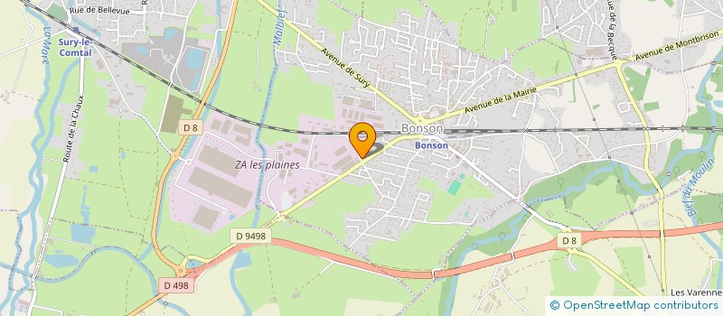 localisation de l'entreprise SOUVIGNET à BONSON