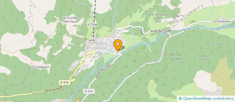 localisation de l'entreprise SOUVY ELEC  CHAMPAGNY-EN-VANOISE