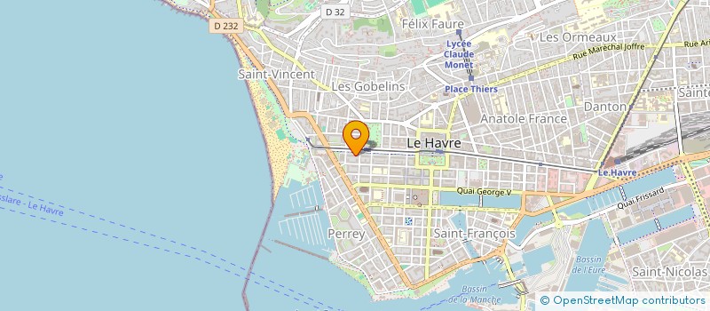 localisation de l'entreprise SOVA à LE HAVRE