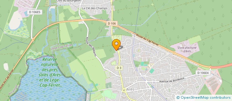 localisation de l'entreprise SOVA  ARES