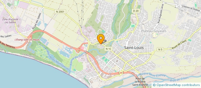 localisation de l'entreprise SOVAC à SAINT-LOUIS