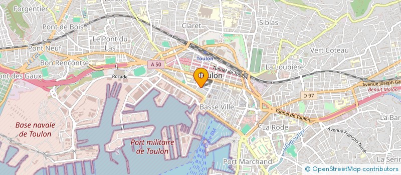 localisation de l'entreprise SOVACOM à TOULON