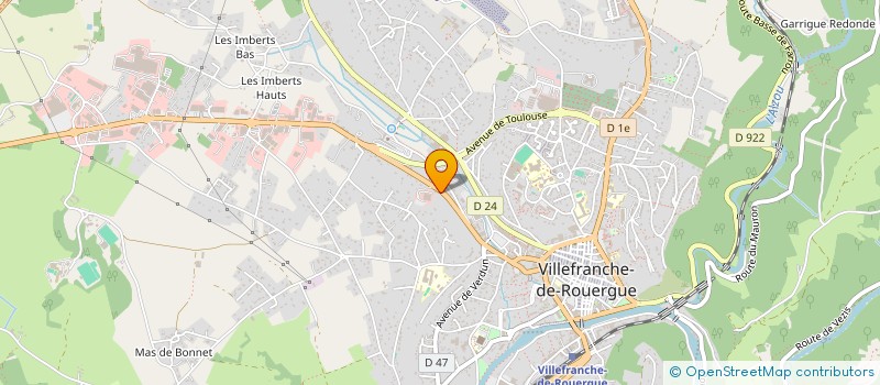 localisation de l'entreprise SOVADEC  VILLEFRANCHE-DE-ROUERGUE