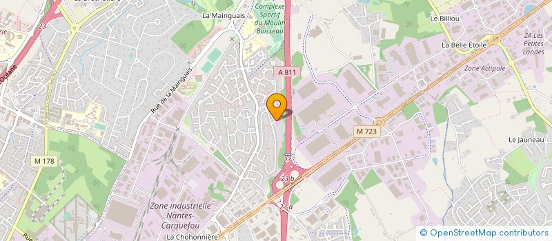 localisation de l'entreprise SOVADO à CARQUEFOU