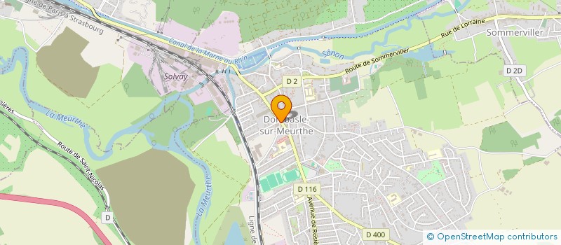 localisation de l'entreprise SOVAL à DOMBASLE-SUR-MEURTHE