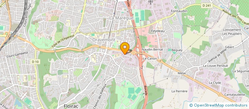 localisation de l'entreprise SOVAL à FLOIRAC