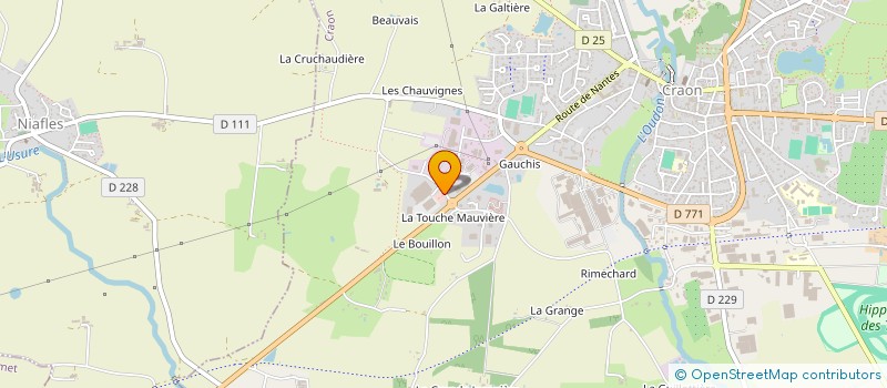 localisation de l'entreprise SOVAL  CRAON