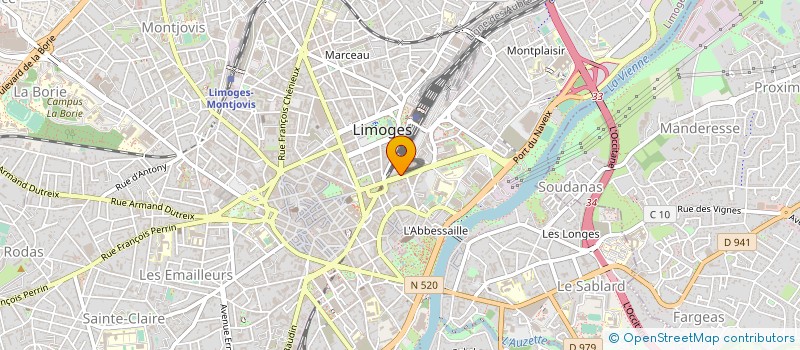 localisation de l'entreprise SOVAL DE LUNE à LIMOGES