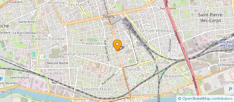 localisation de l'entreprise SOVALOR à TOURS