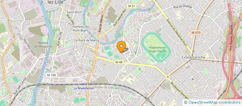 localisation de l'entreprise SOVALT à MARCQ-EN-BARŒUL