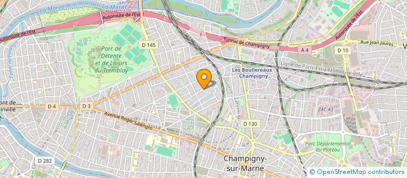 localisation de l'entreprise SOVALYSS à CHAMPIGNY-SUR-MARNE
