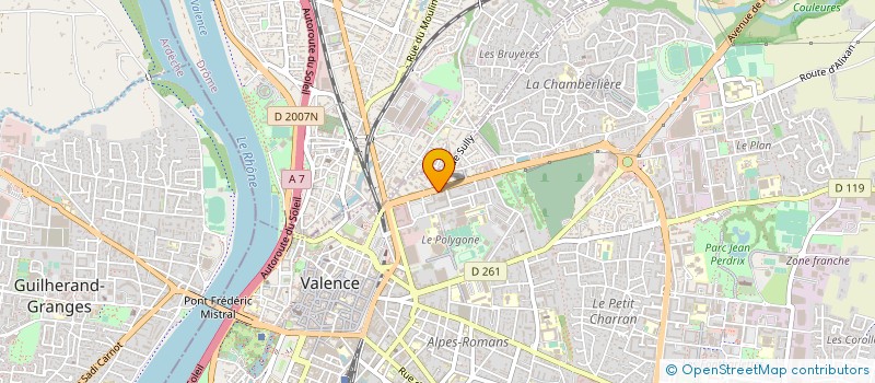 localisation de l'entreprise SOVANET à VALENCE