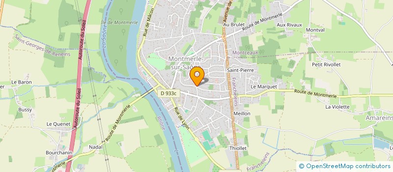 localisation de l'entreprise SOVANID  MONTMERLE-SUR-SAONE