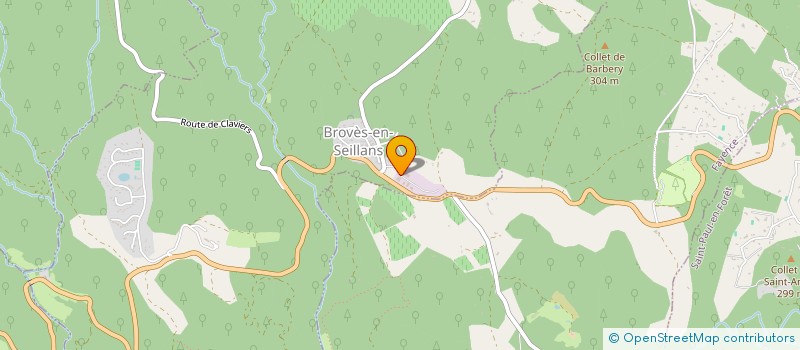 localisation de l'entreprise SOVAP  SEILLANS