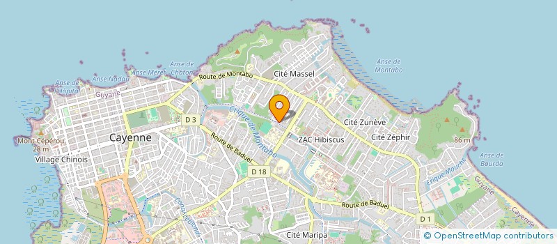 localisation de l'entreprise SOVE MANJE  CAYENNE