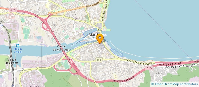 localisation de l'entreprise SOVEAC  MARTIGUES