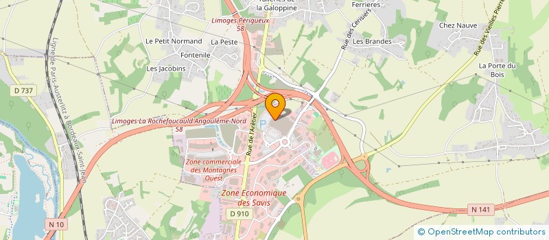 localisation de l'entreprise SOVEB  CHAMPNIERS