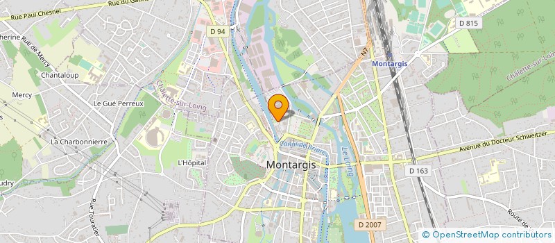 localisation de l'entreprise SOVEBRIC à MONTARGIS
