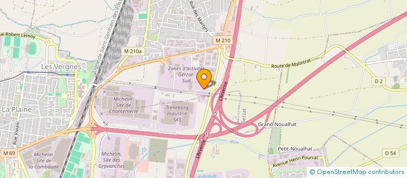 localisation de l'entreprise SOVECA IMMOBILIER 43  GERZAT