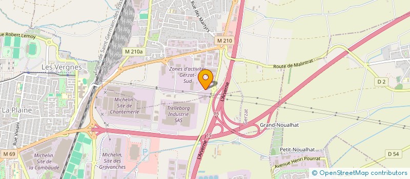 localisation de l'entreprise SOVECA LOCATION  GERZAT