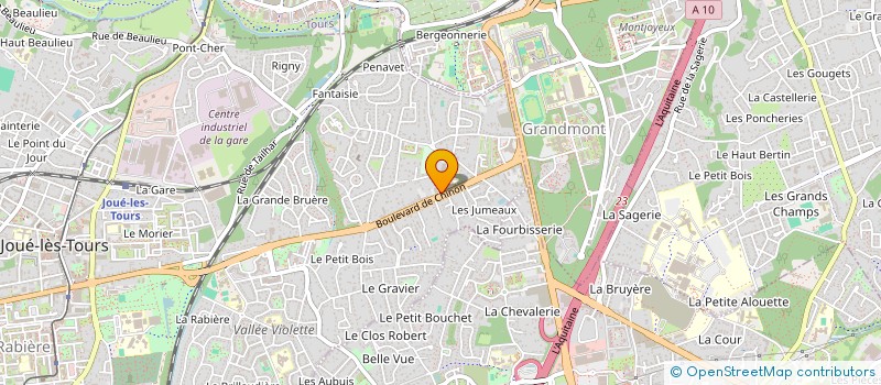 localisation de l'entreprise SOVELA à JOUE-LES-TOURS